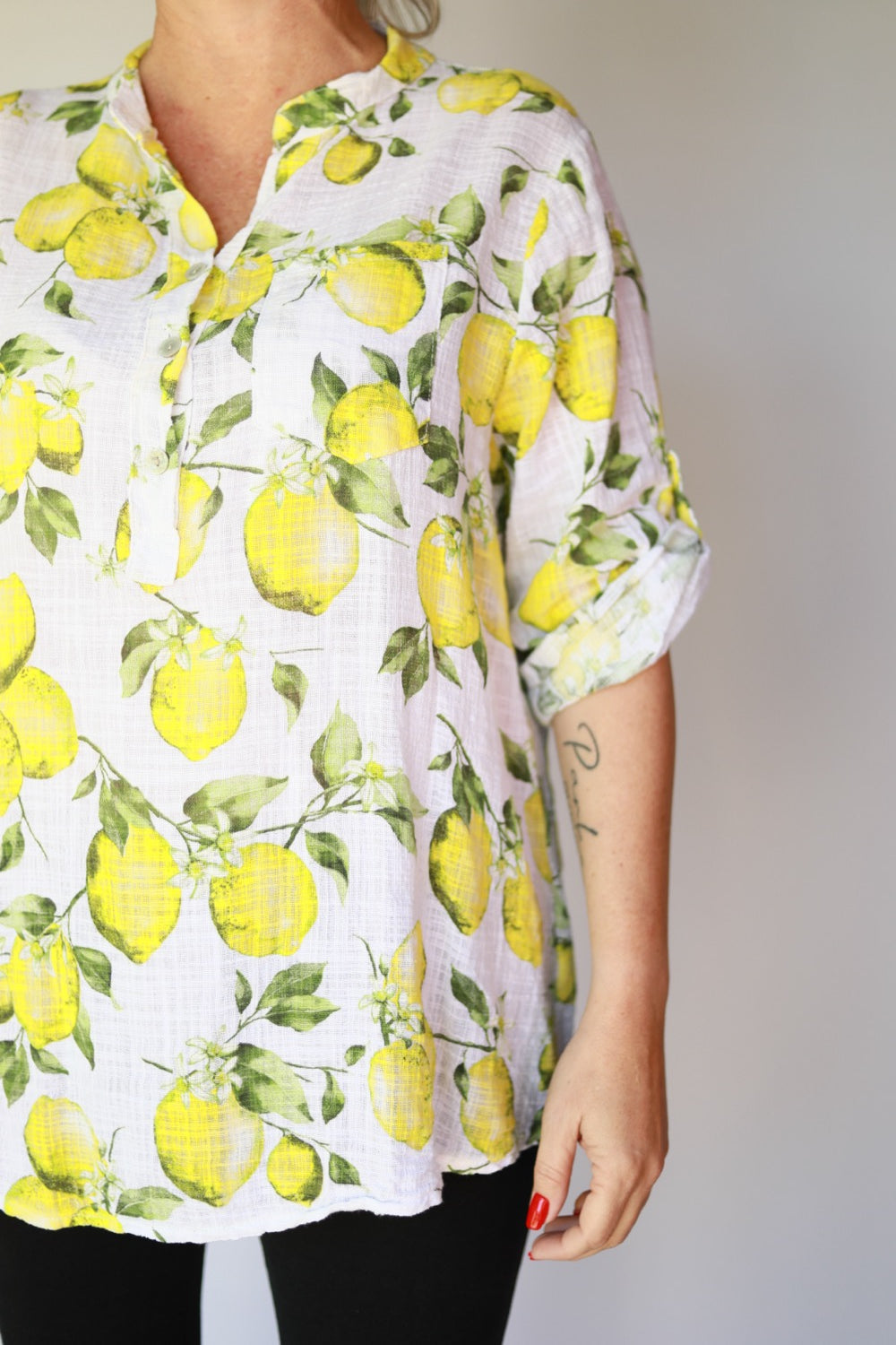 Lemon Italian Blouse