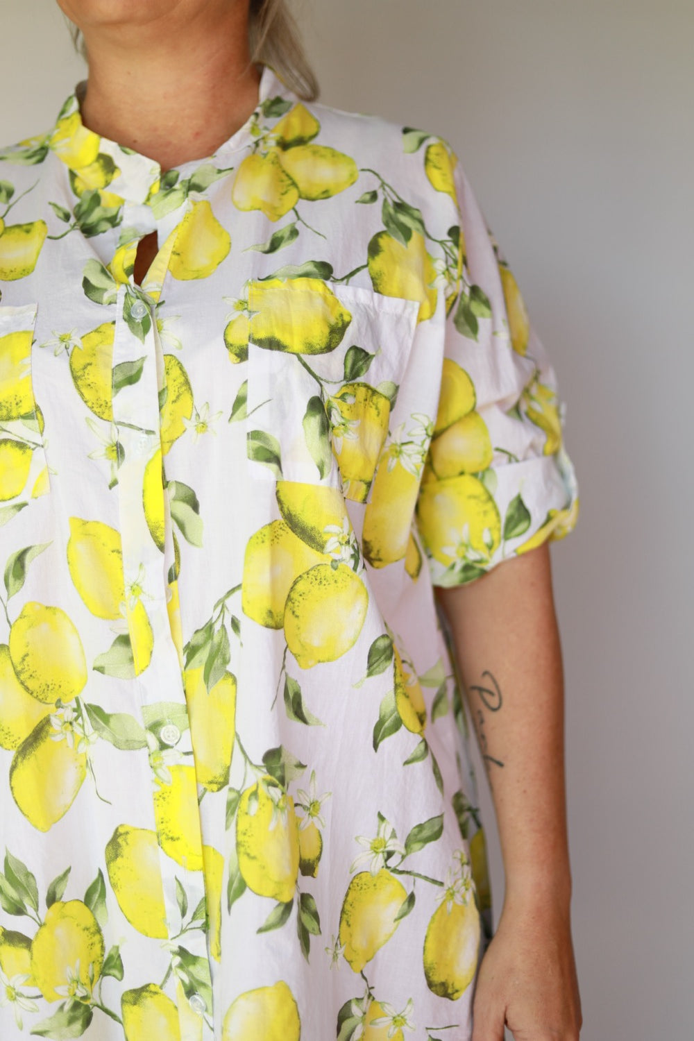 Lemon Italian Dress