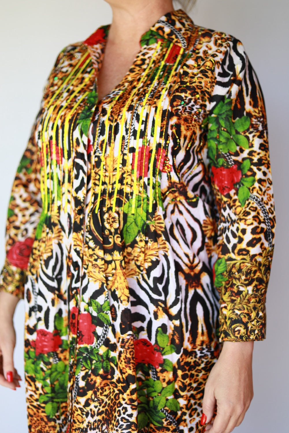 Layla Embroidery Italian Dress
