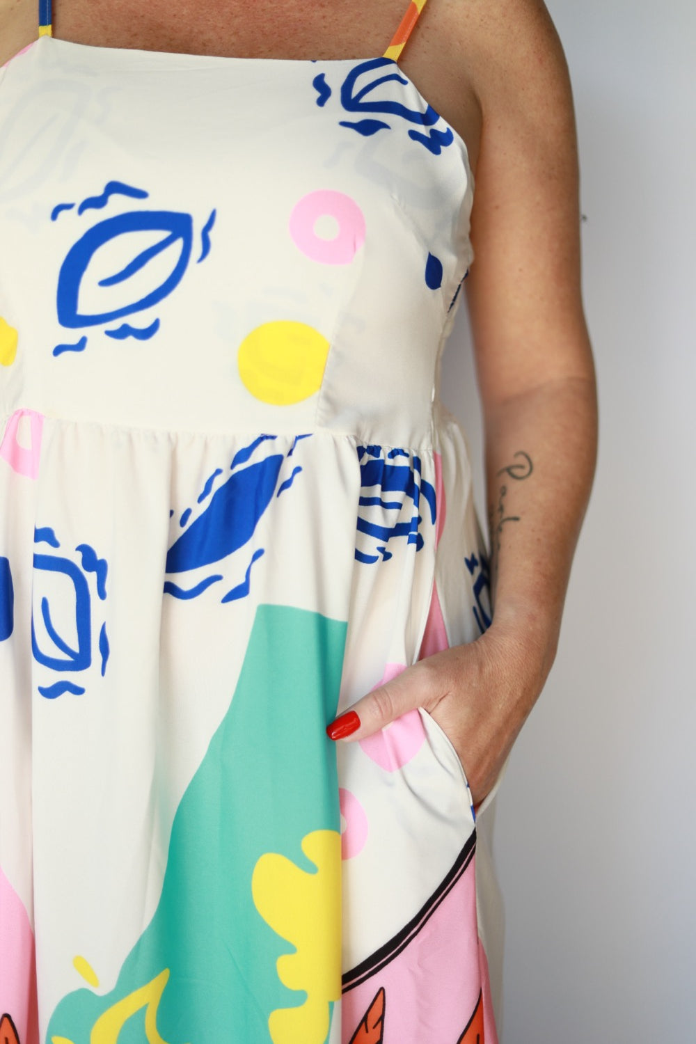 Abstract Silhouette Dress