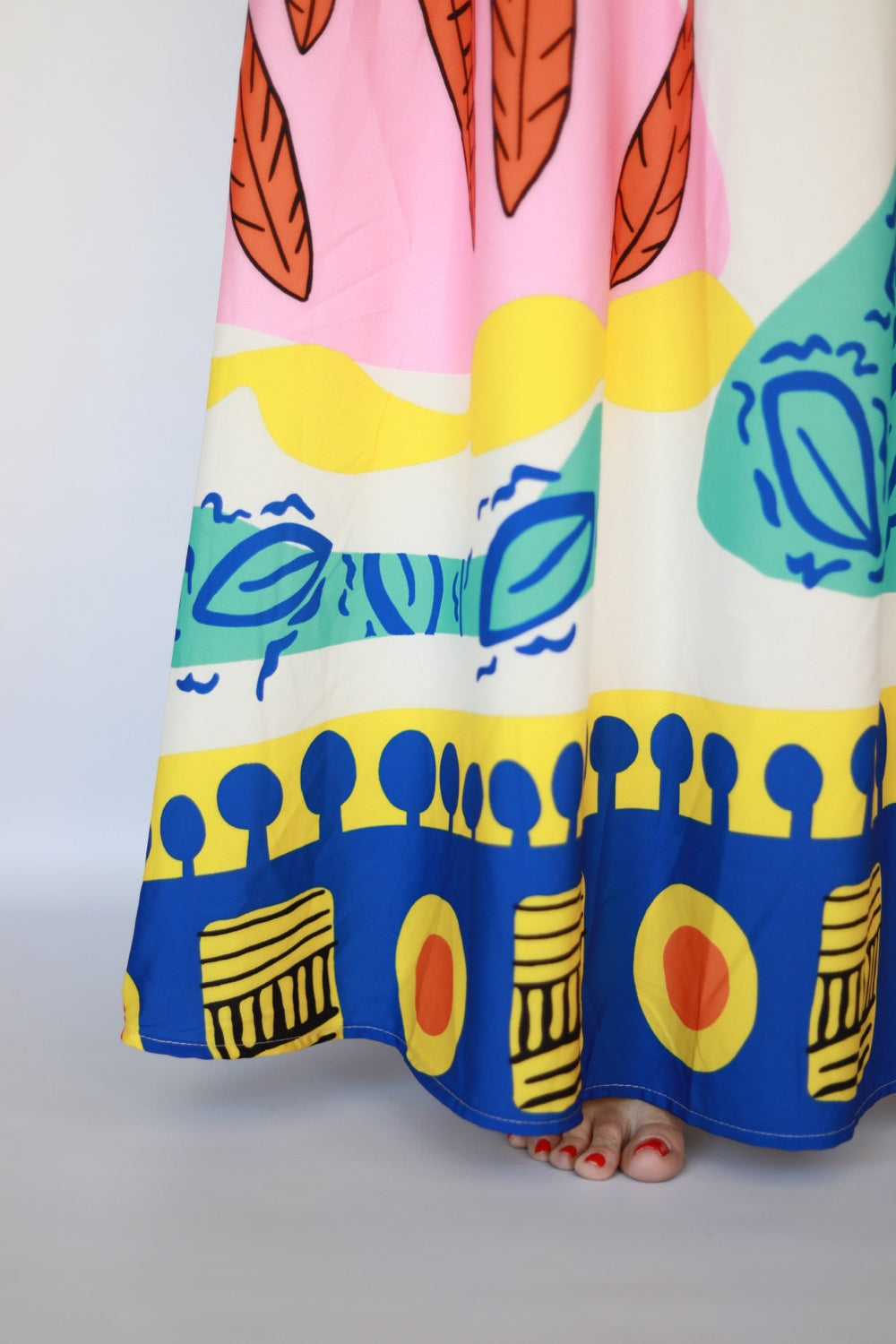Abstract Silhouette Dress