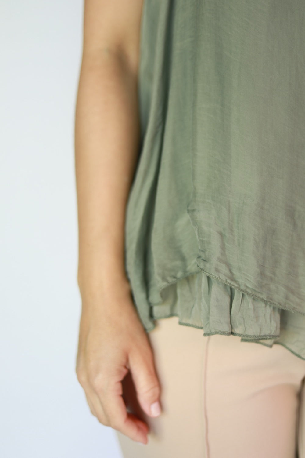 Shelby olive shirt