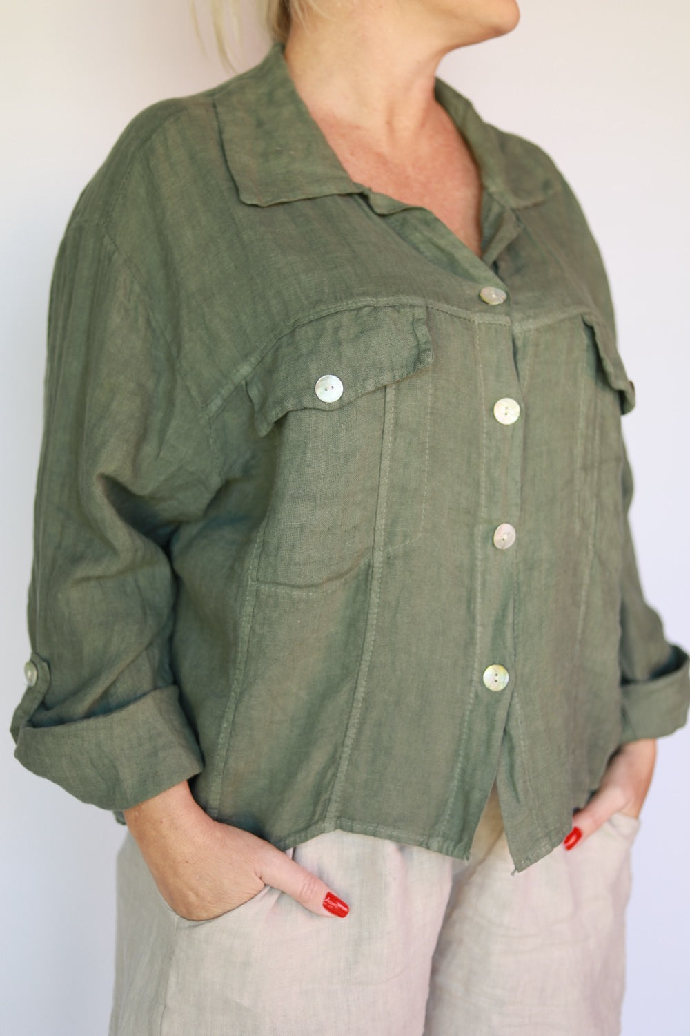 Poppy Sage shirt