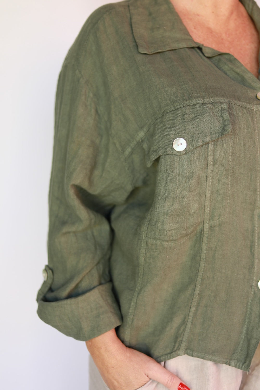 Poppy Sage shirt