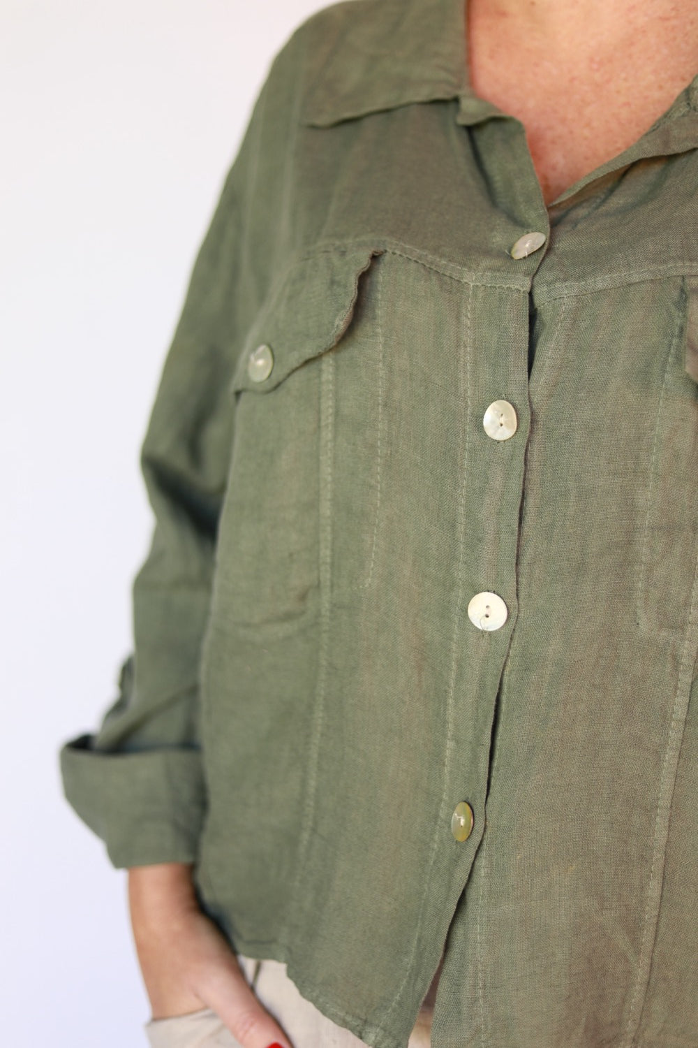 Poppy Sage shirt