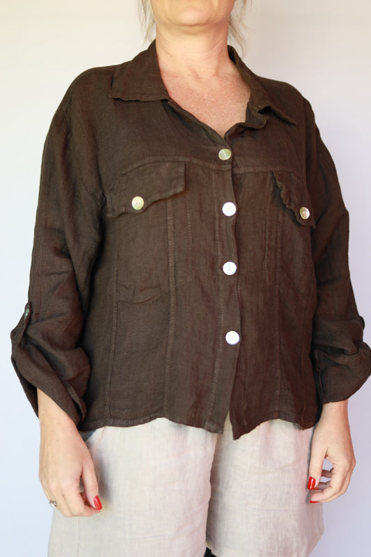 Poppy brown shirt