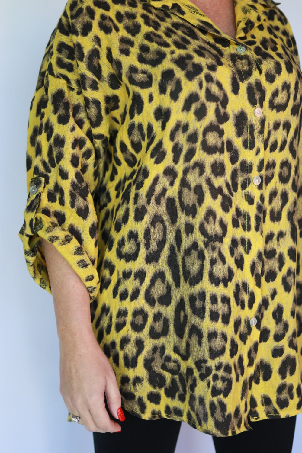 Anna-bell Yellow leopard Shirt