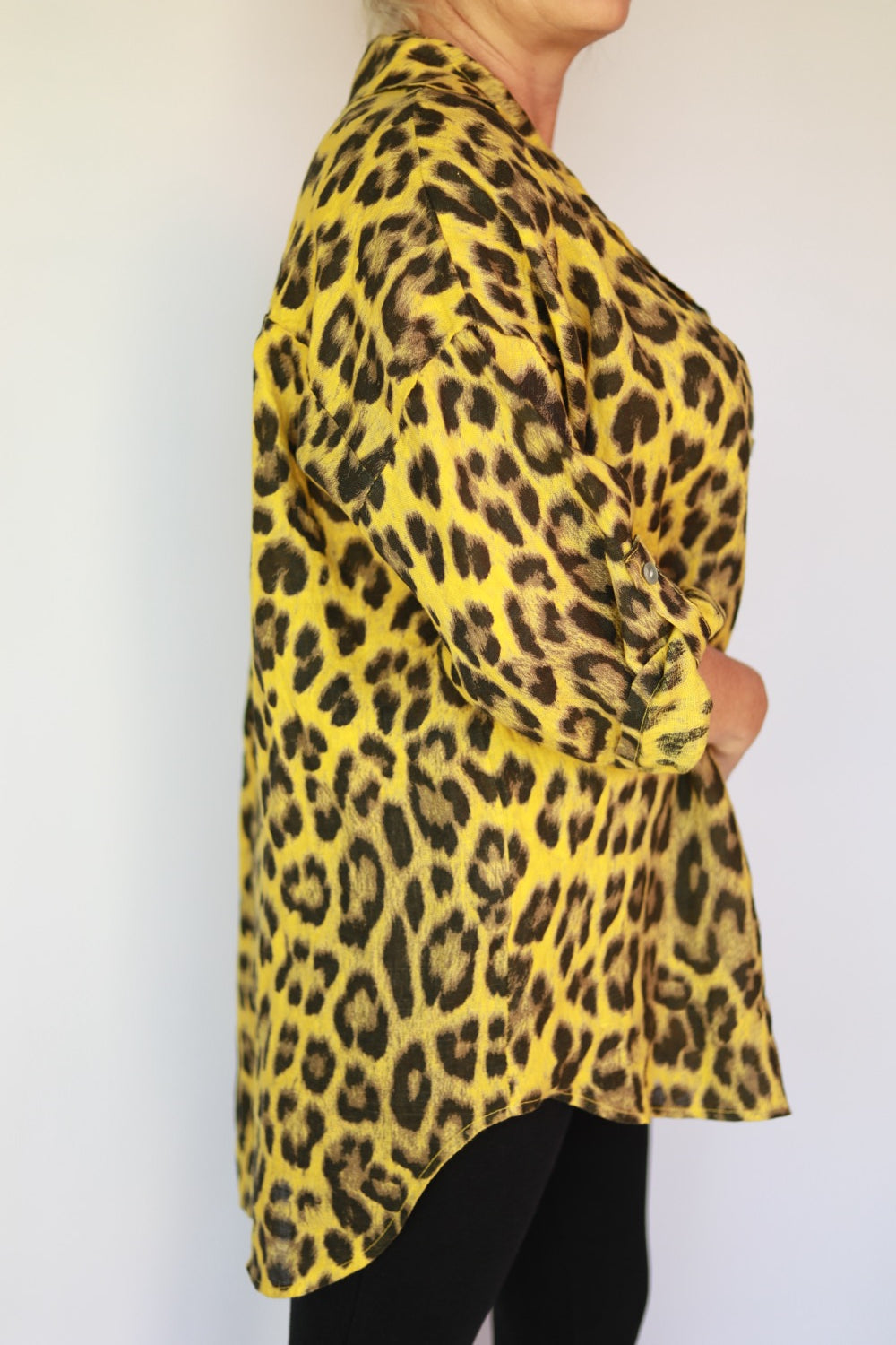 Anna-bell Yellow leopard Shirt