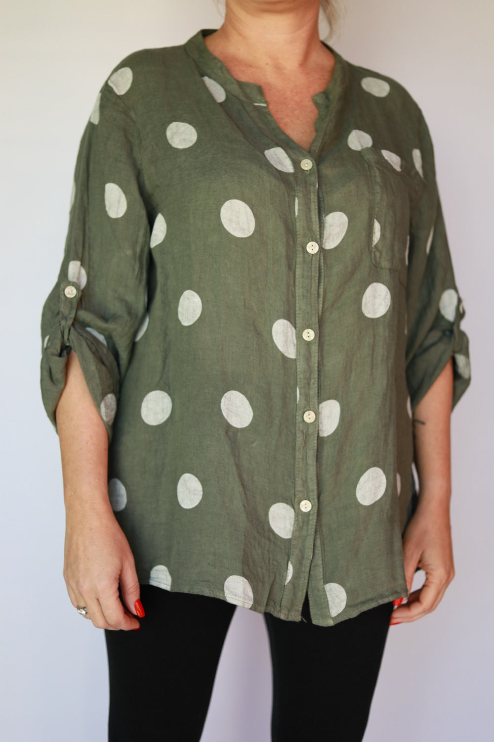 Green dot shirt