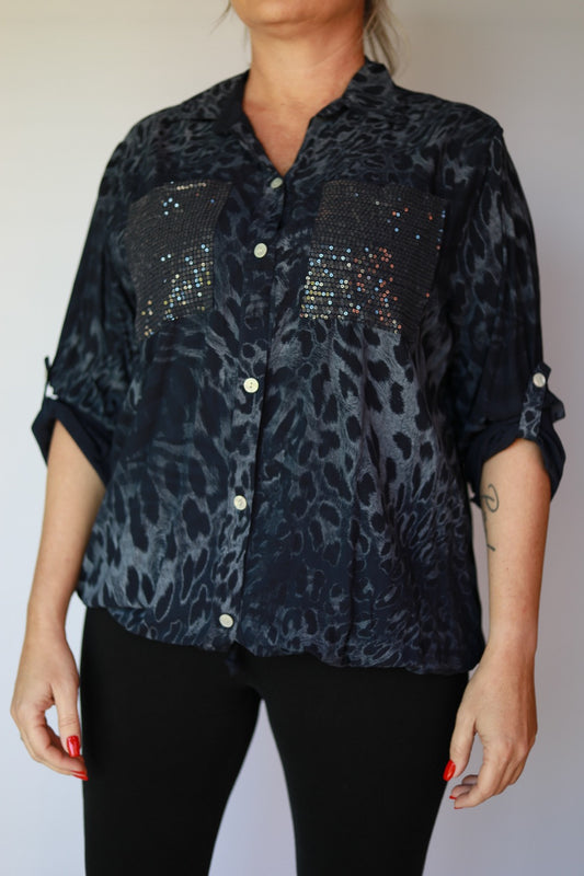 Bella Printed Italian Blouse