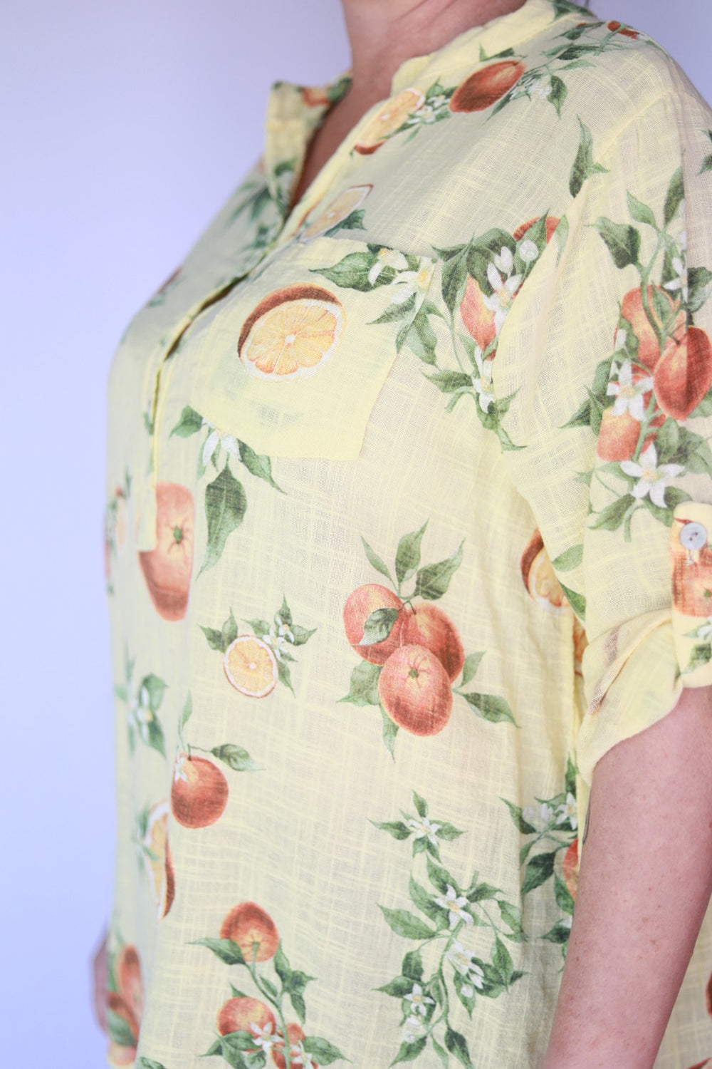 Citrus Yellow Italian Blouse