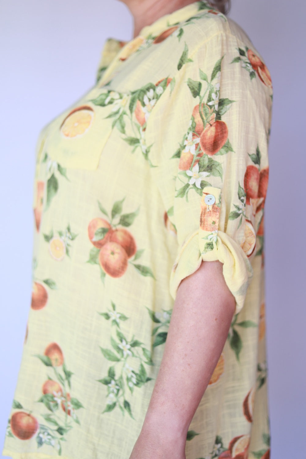 Citrus Yellow Italian Blouse