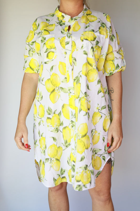 Lemon Italian Dress