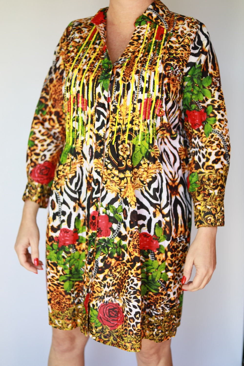 Layla Embroidery Italian Dress
