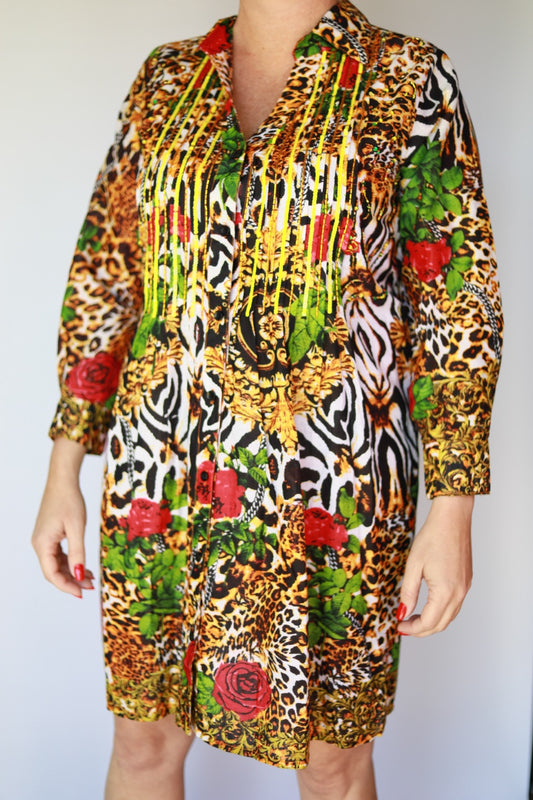 Layla Embroidery Italian Dress