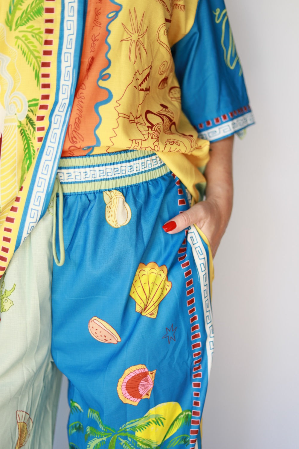 Tropical Tree Pants Set