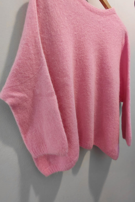 Pink Alpaca Knit