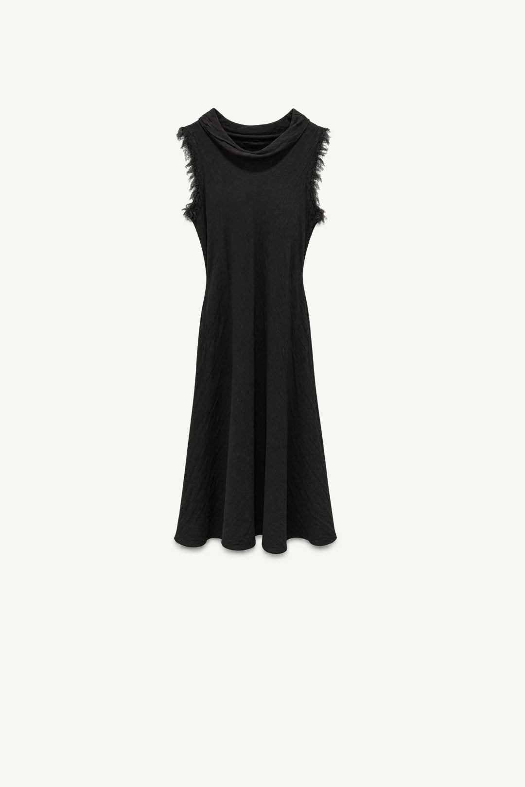 Italian Linen Cowl Neckline Dress