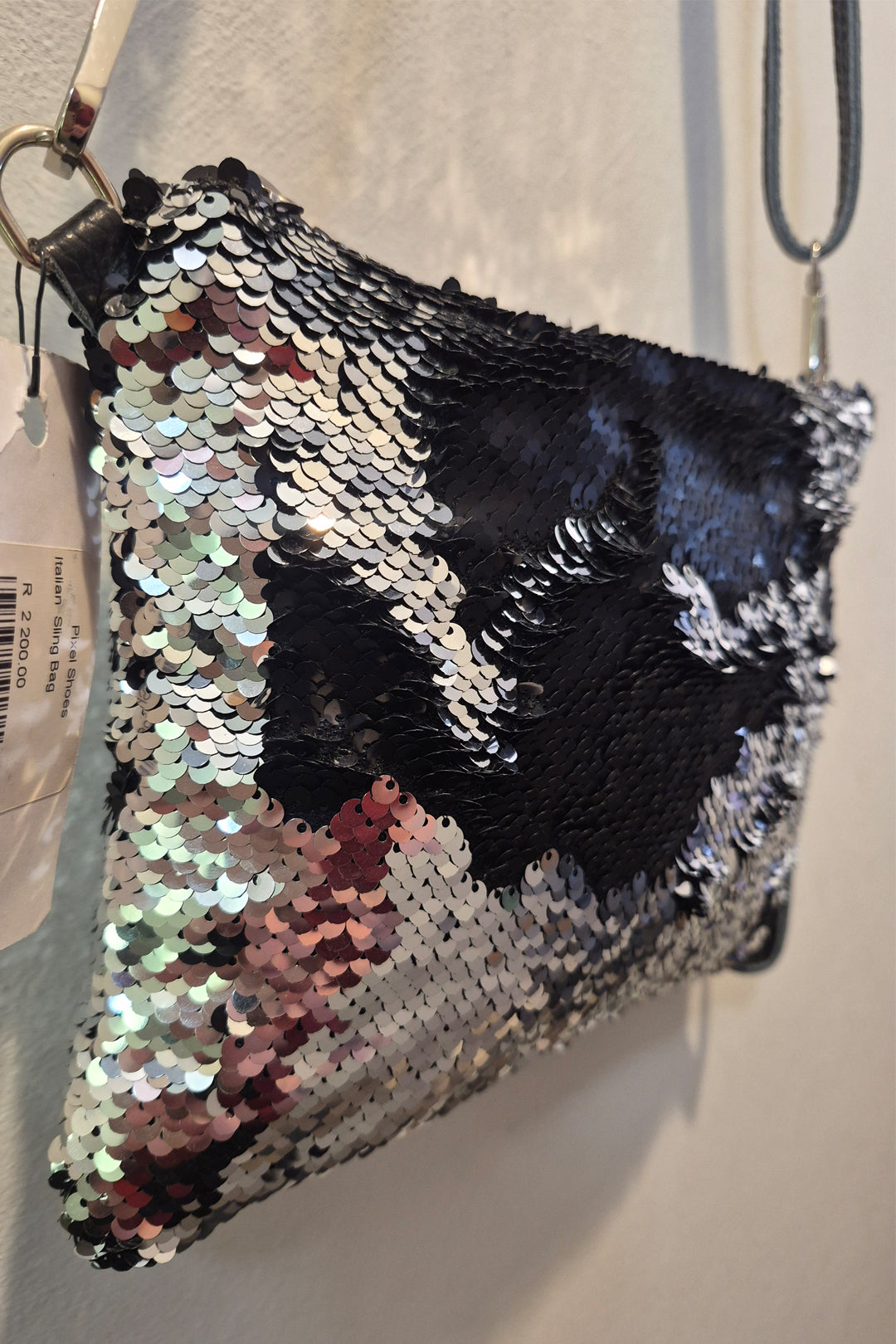 Black + Silver Sequence Bag