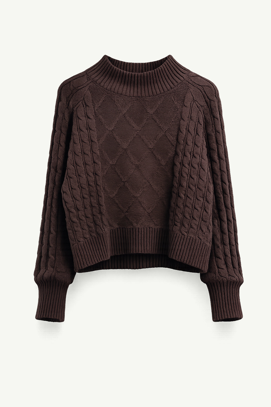 Cable Knit Turtle Neck