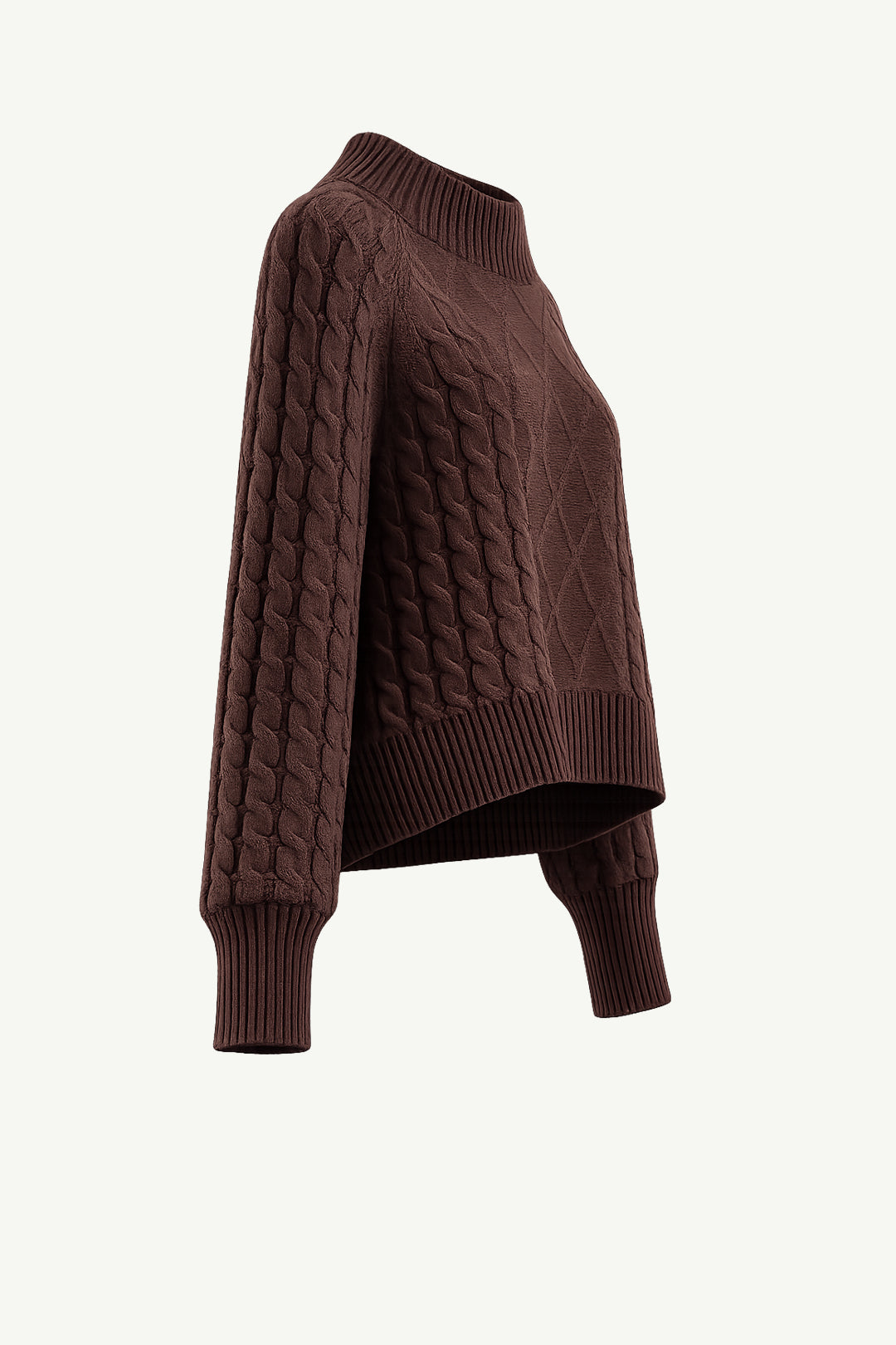 Cable Knit Turtle Neck