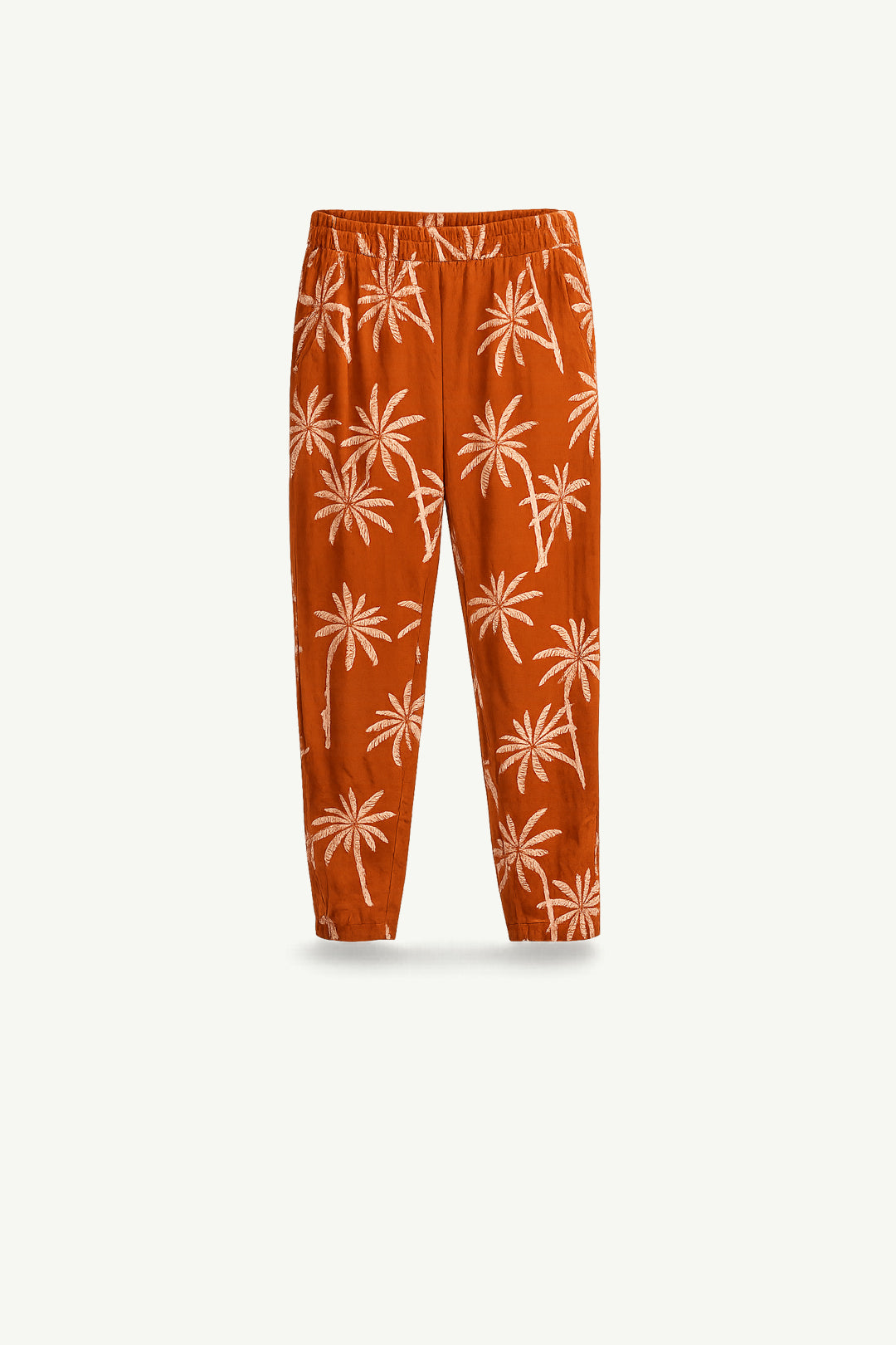 Sunset Palm Linen Pants