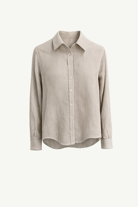 Ellie Blouse - Stone Stripe