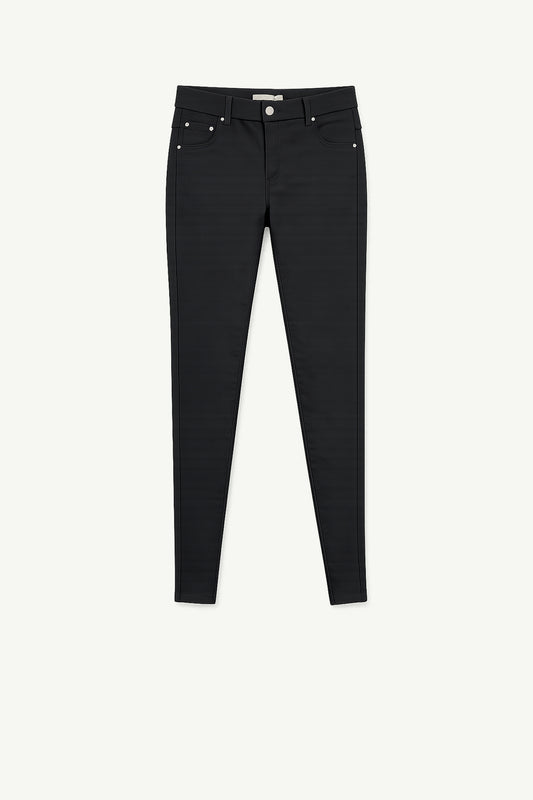 Skinny Cotton Black Pants