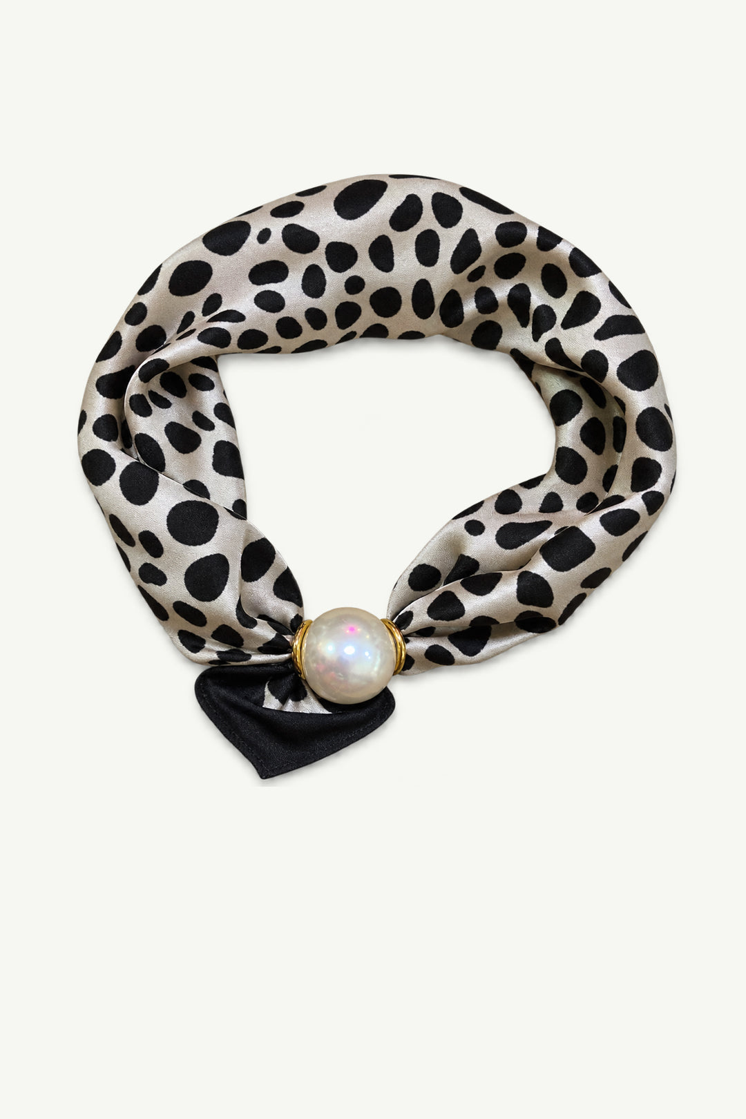 Dalmation Scarf with Pearl