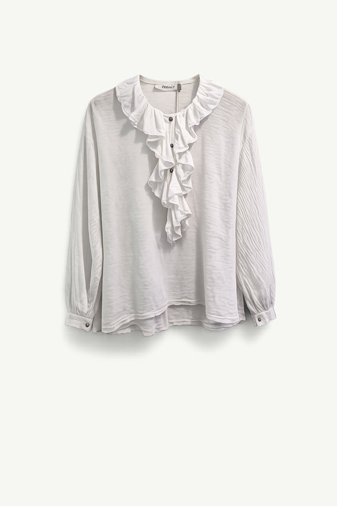 Duchess White Frill Top