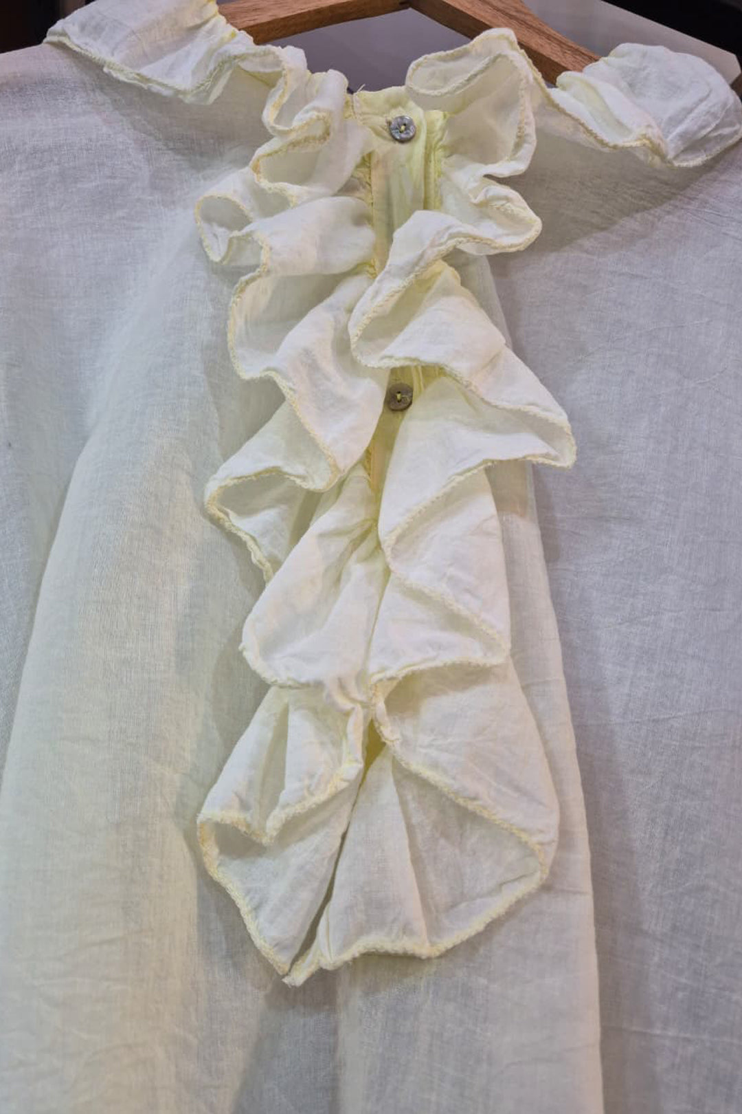 Duchess Yellow Frill Top