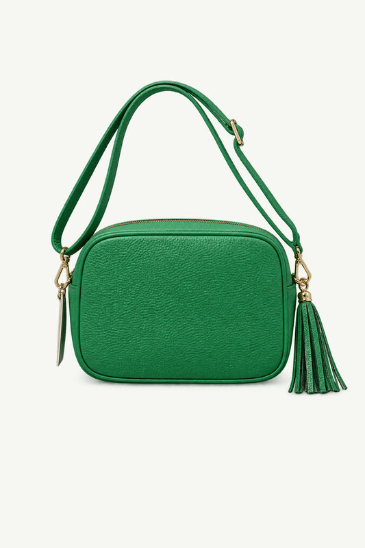 Green Italian Leather Crossbody