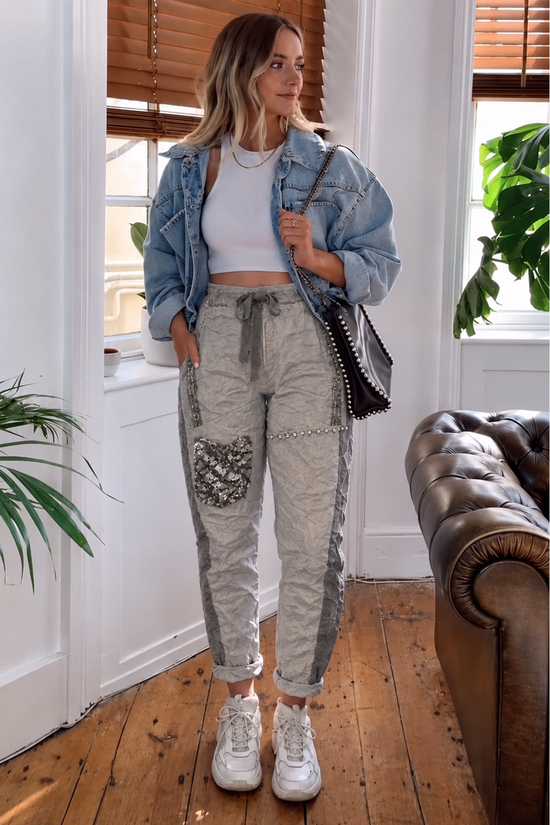 Italian Rhinestone Pants