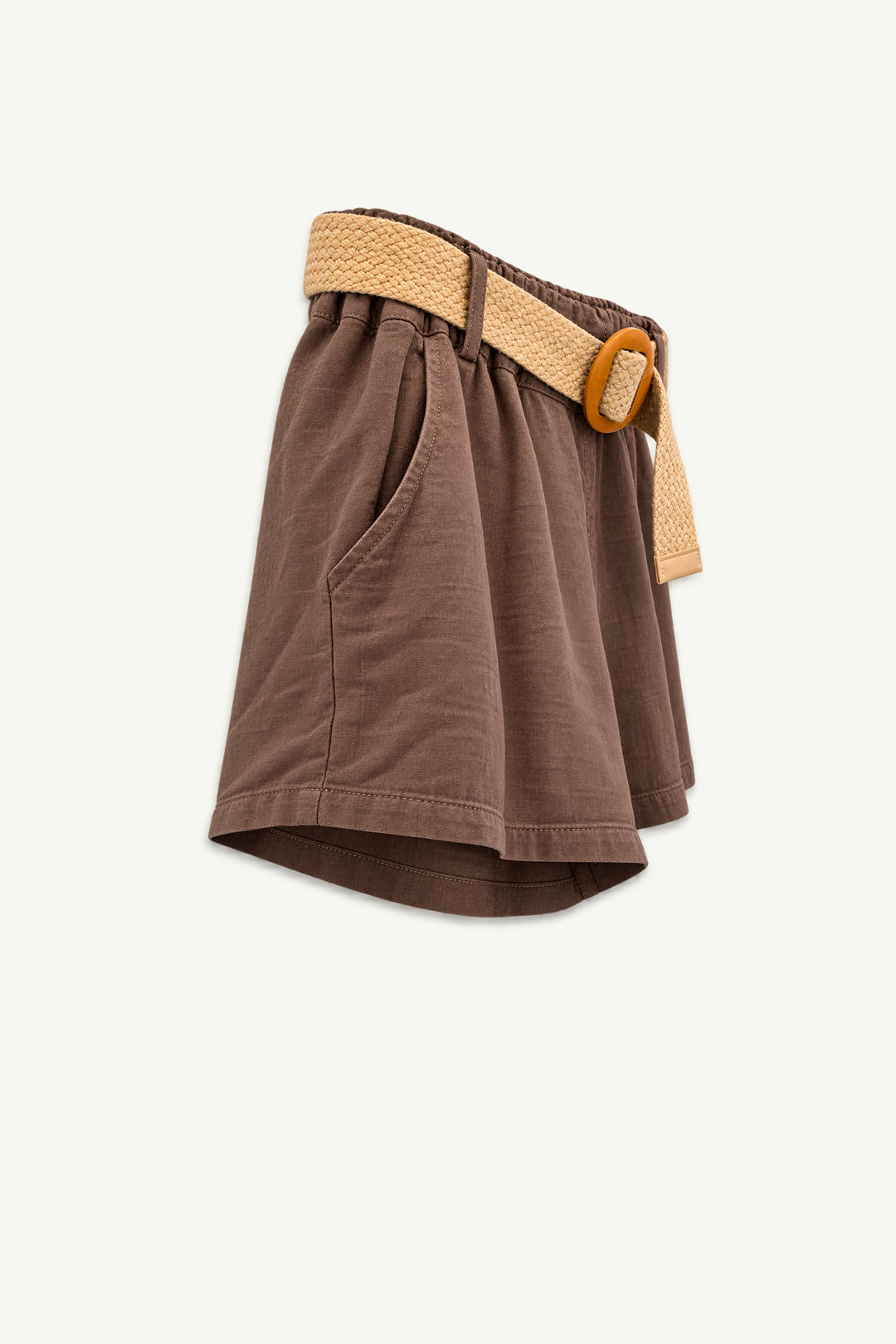 High Waist Linen Shorts