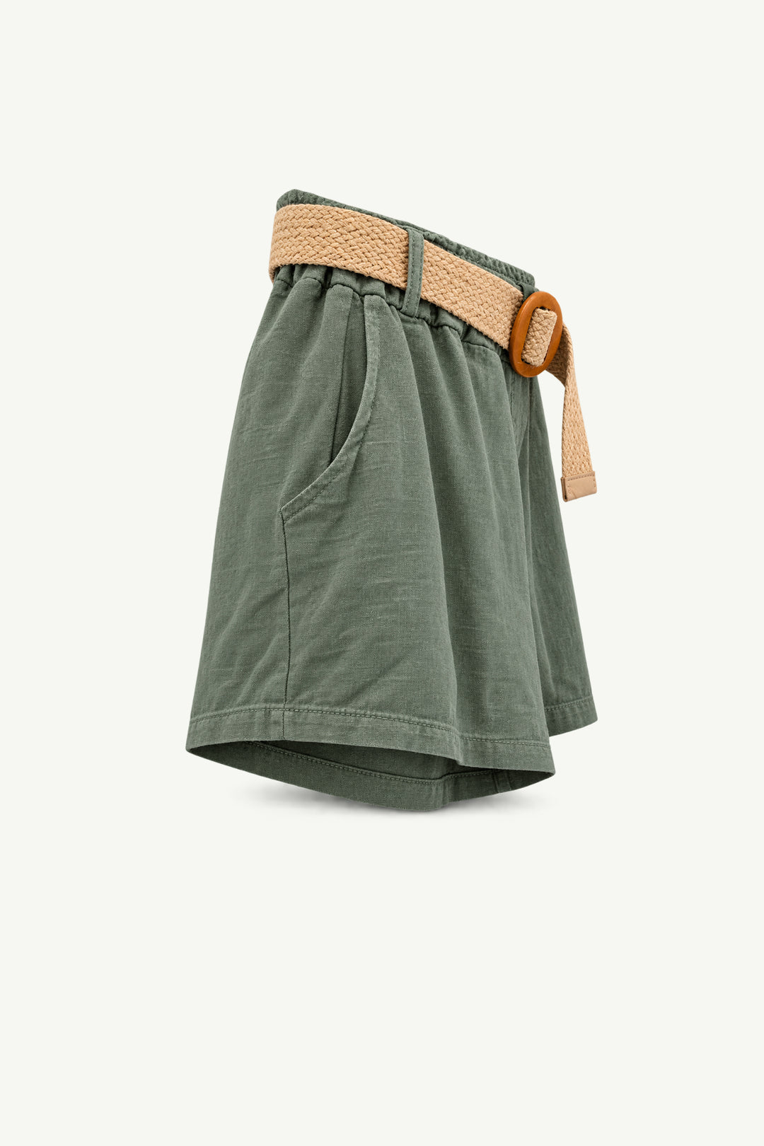 High Waist Linen Shorts