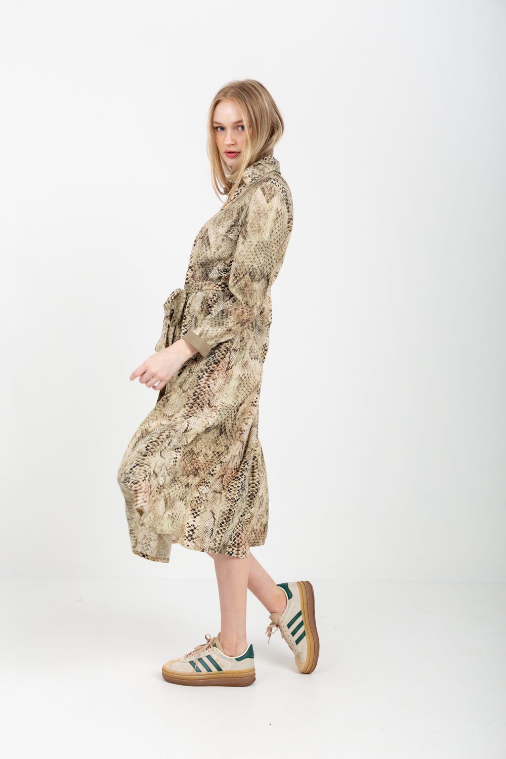 Delilah Snake Skin Print Dress