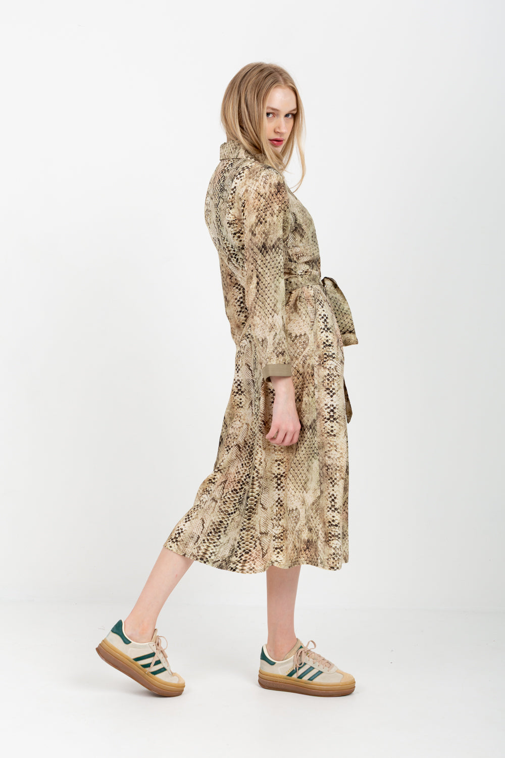 Delilah Snake Skin Print Dress