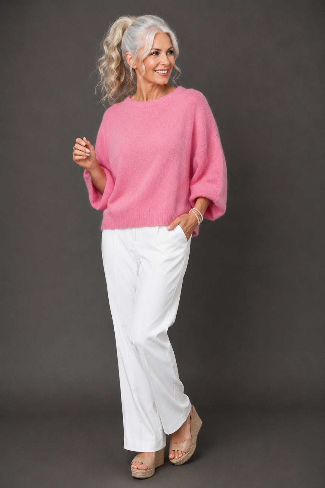 Pink Alpaca Knit
