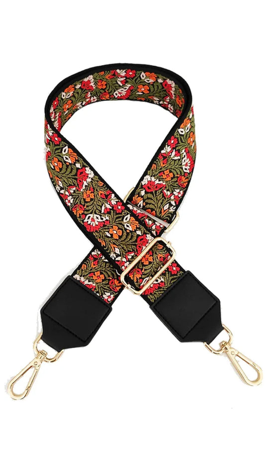 Handbag strap- floral