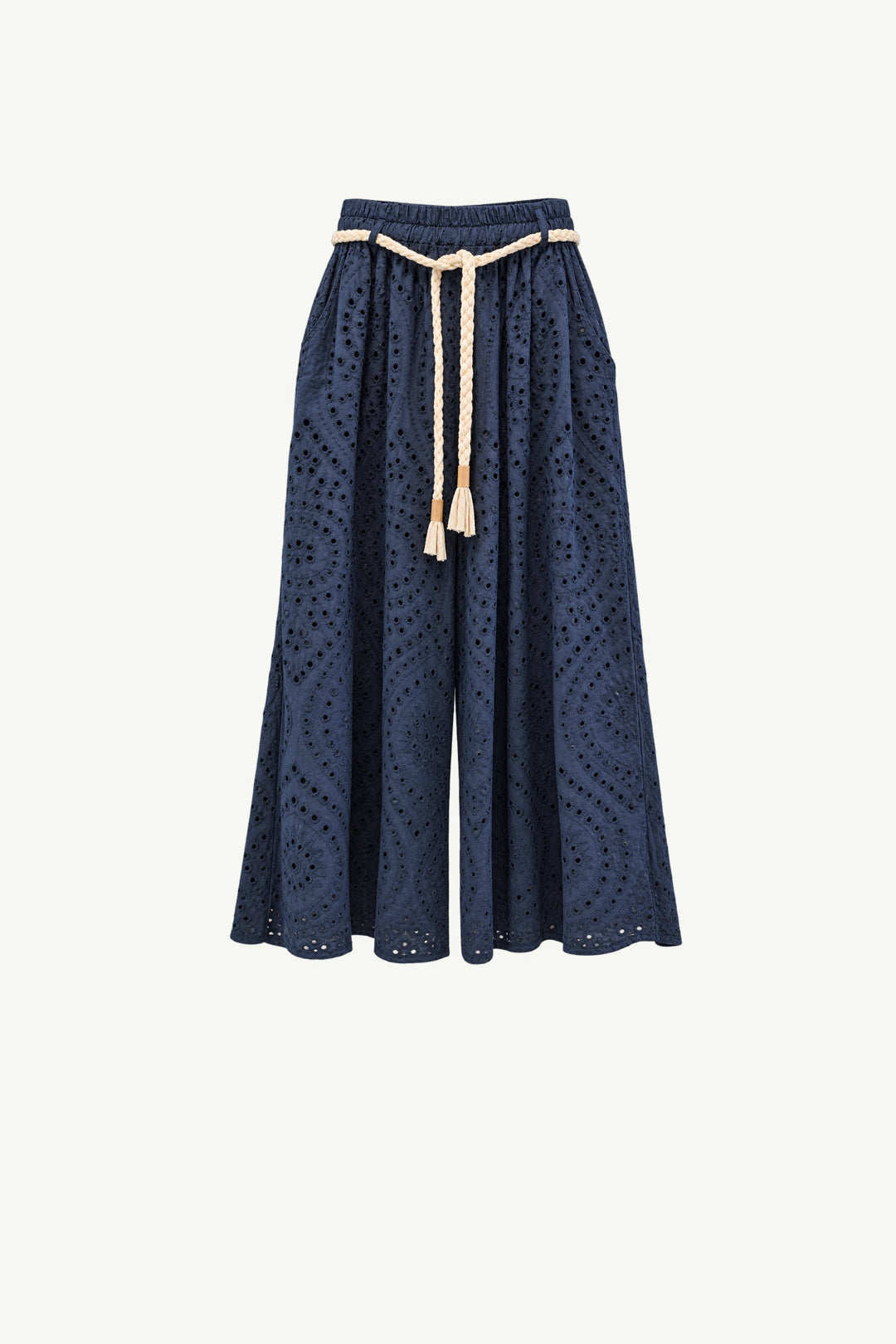 Italian Anglaise Wide Leg Pants
