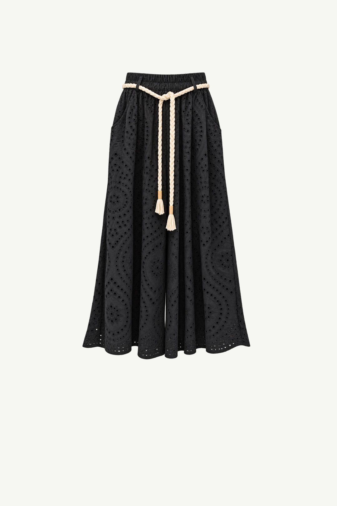 Italian Anglaise Wide Leg Pants