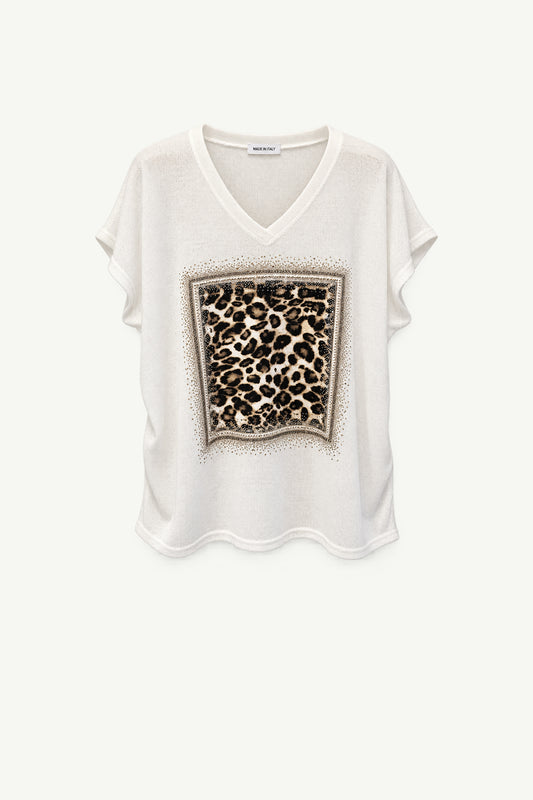 Italian Rhinestone T-Shirt