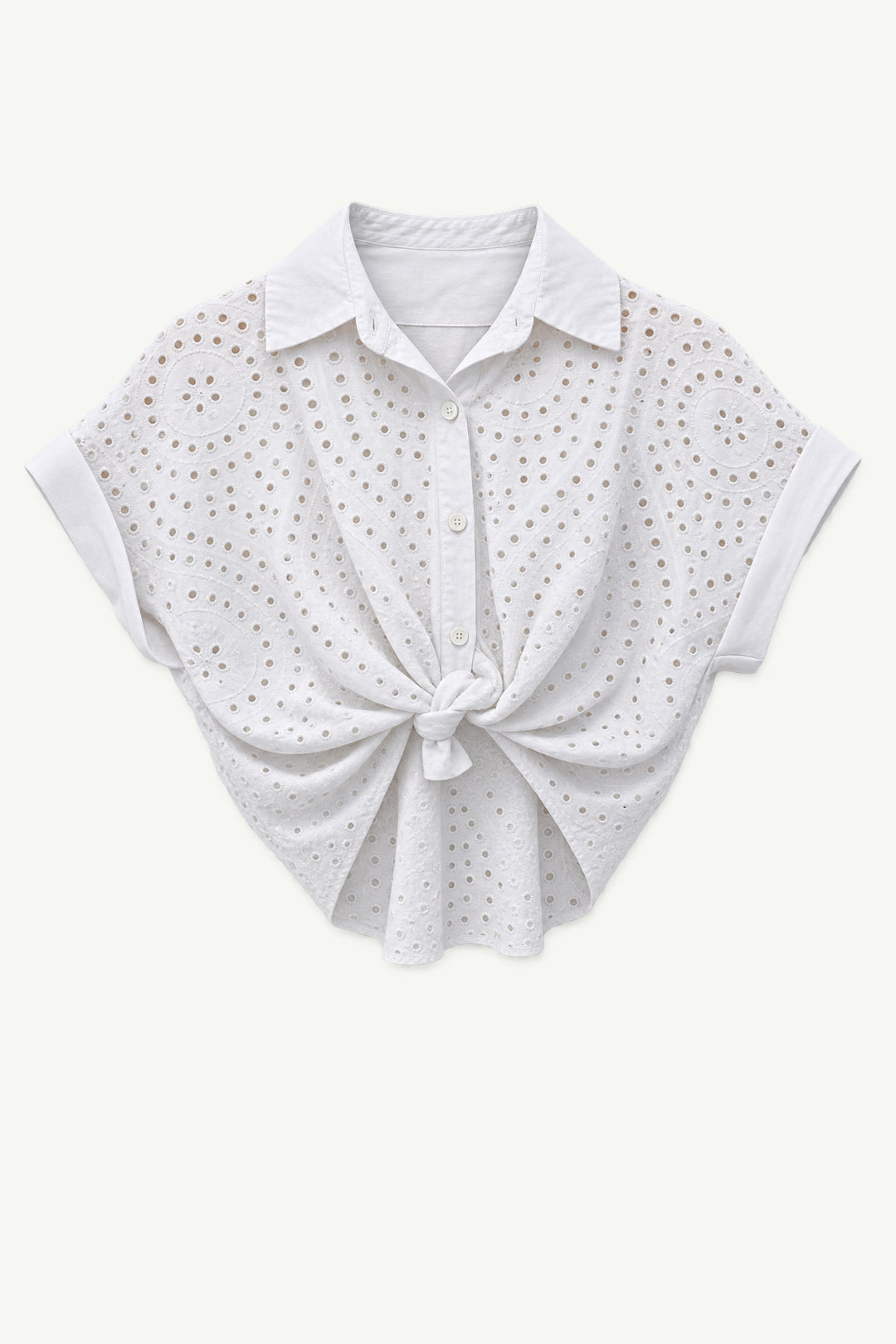 Italian Anglaise Cropped Top