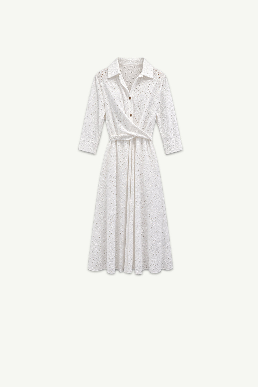 Italian Anglaise Wrap Dress
