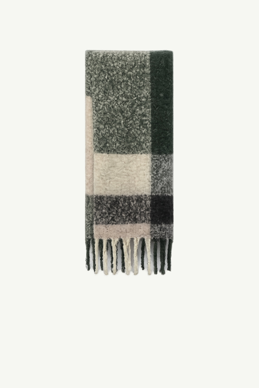 Kirsty Scarf Green + White