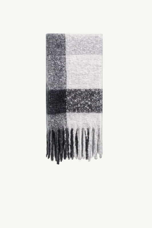 Kirsty Scarf Grey + Ivory