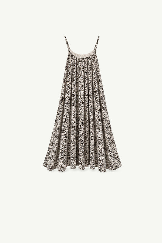 Leopard Trapeze Strappy Dress