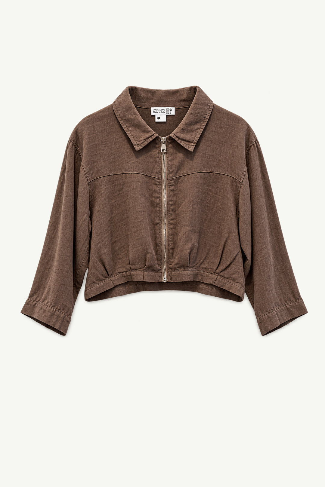 Zip Up Linen Jacket