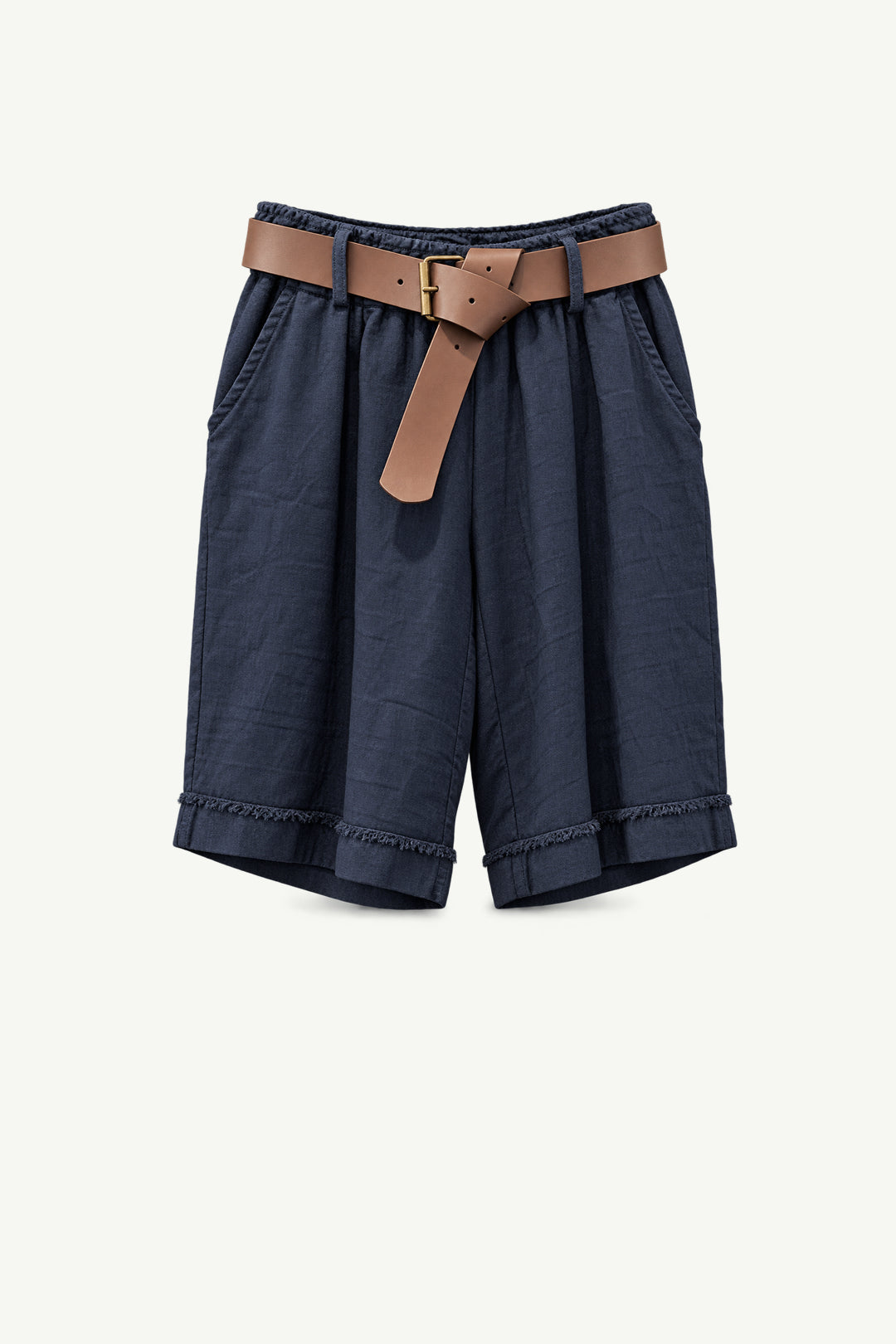 Linen Shorts with Belt