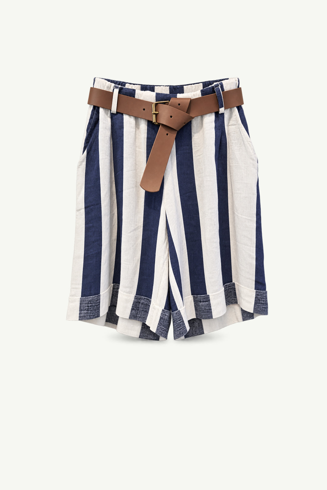 Linen Shorts with Belt